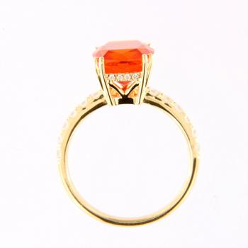 Opal Jewellery, Gold Fire Opal Ring